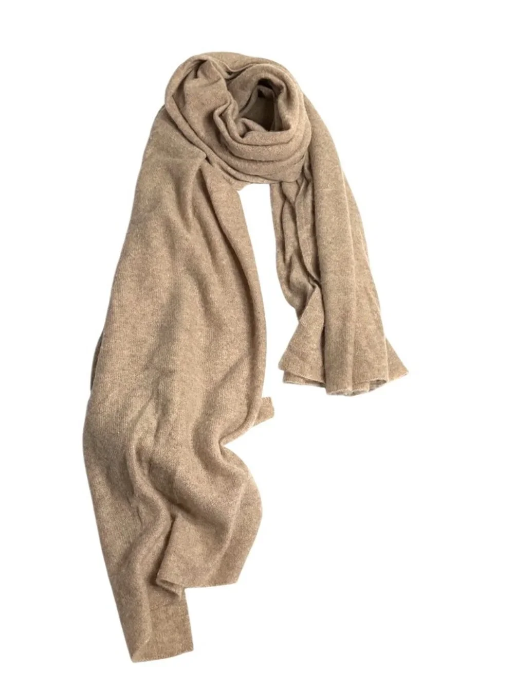White & Warren Cashmere Travel Wrap in Taupe Heather